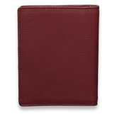 Ringbuch Rindleder kleingenarbt in bordeaux